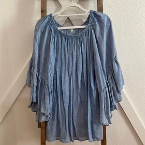 Baby Blue Ruffle Dress